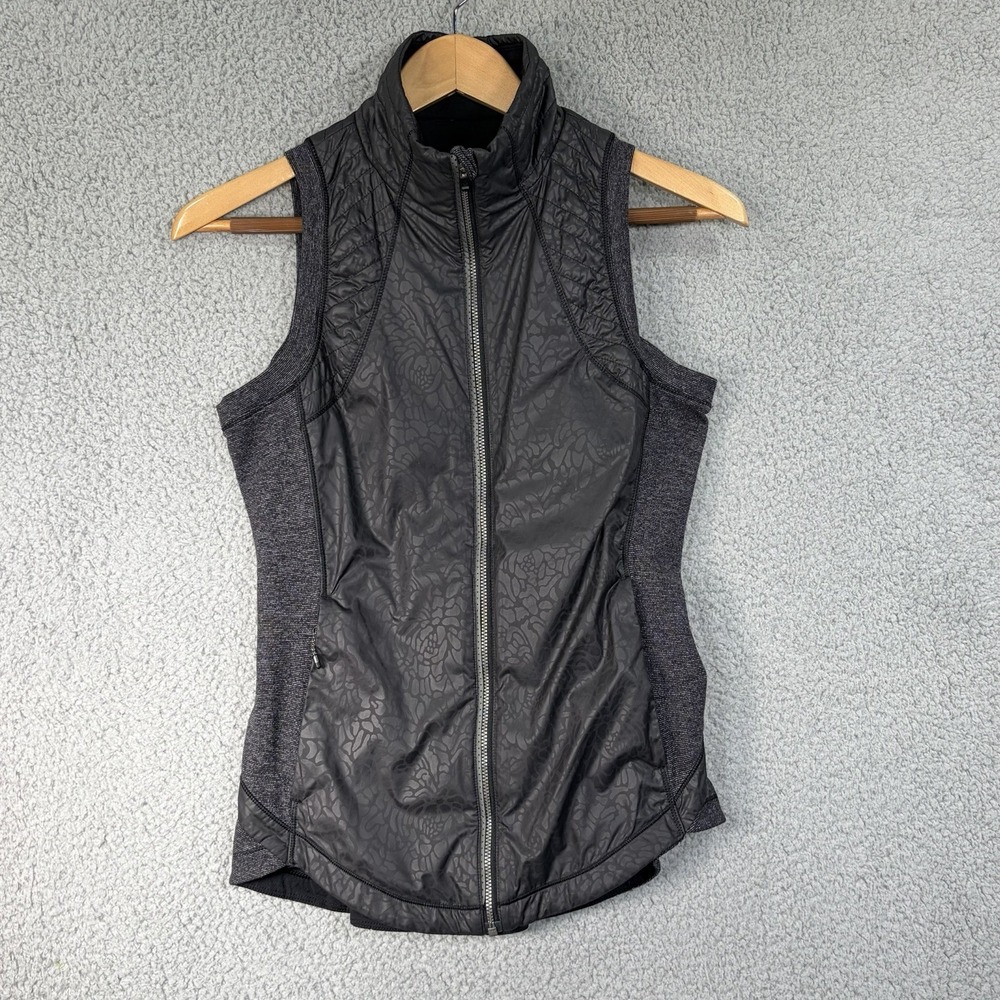Lululemon Rebel Runner Vest Petal Camo Embossed Black / Wee Stripe Black Heather